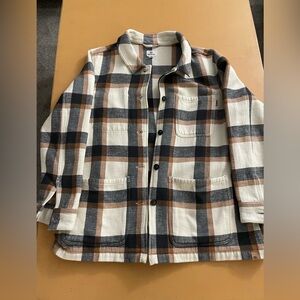 tentree Striped Knit Jacket. XL with buttons and 4 pockets